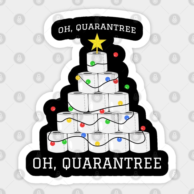 Oh Quarantree Toilet Paper Tree Funny Christmas 2020 Sticker by patcave